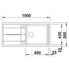 Hafele Metra XL 6S Kitchen Sink