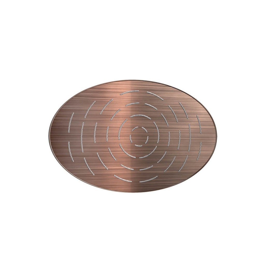 Jaqaur Maze Overhead Shower 340X220mm Oval Shape Single Flow