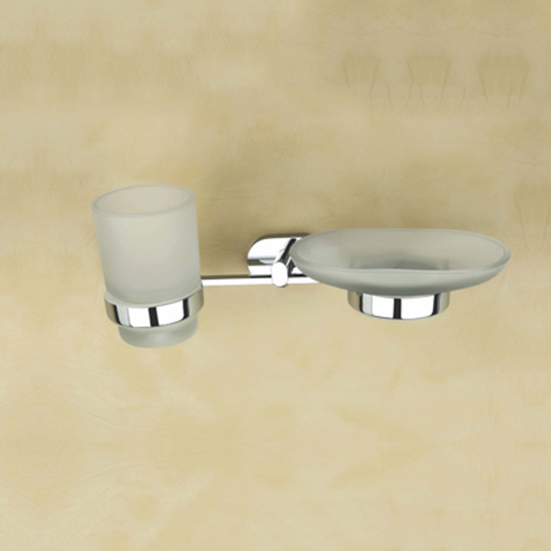 P1400 SERIES-Glass Soap Dish & Tumbler Holder