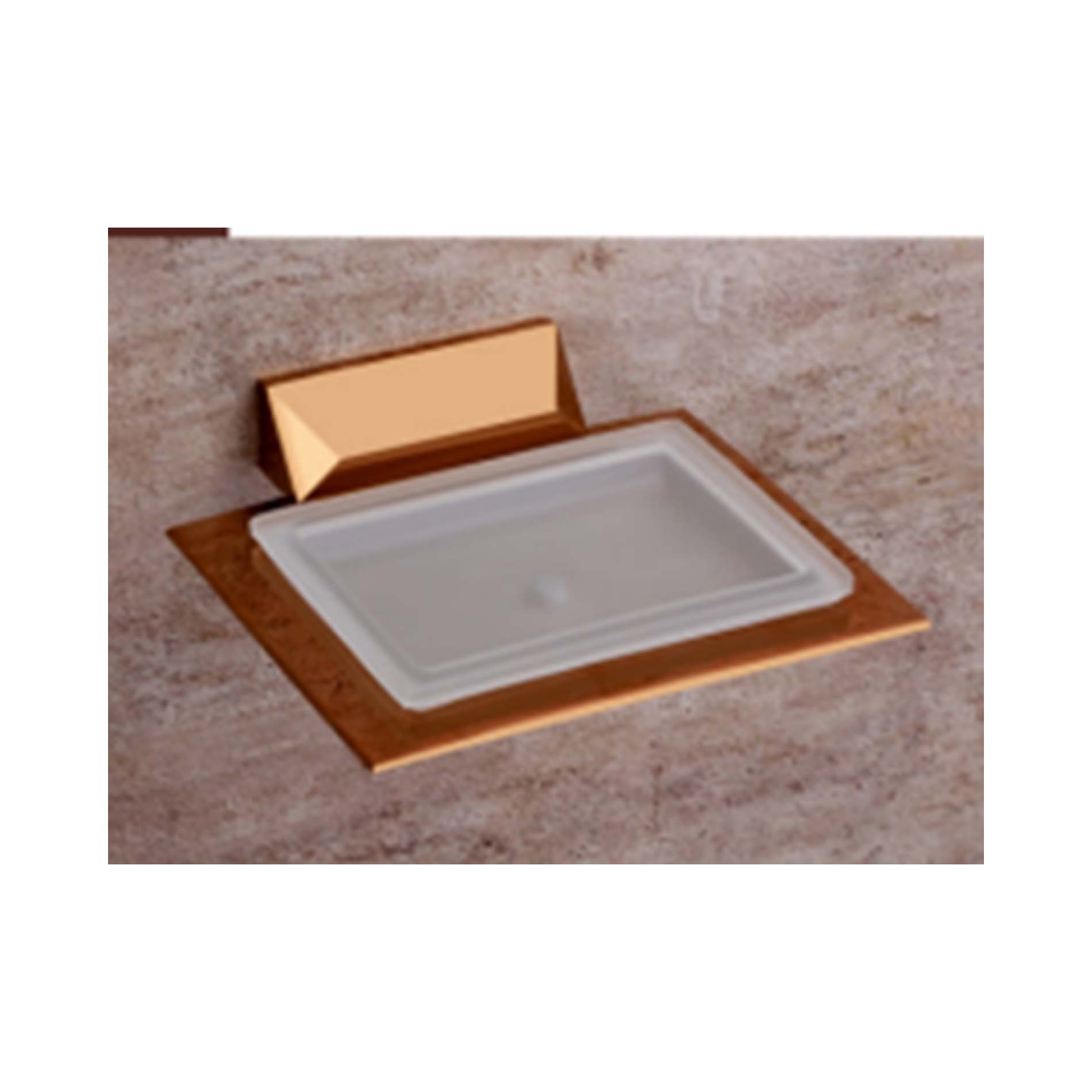 U-VA  ROSE GOLD ( PVD FINISH ) - GLASS SOAP DISH