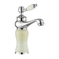 Toyo 1067 Chrome & White Marble Single Lever Brass Basin Mixers
