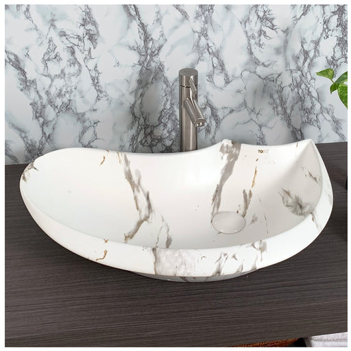 Toyo showroom/shop near me sarjapur road, sarjapur road toyo showroom/shop, wash basin showroom sarjapur road, sarjapur road wash basin showroom, new designer wash basin, premium wash basin, low price wash basin, multi colour wash basin, Toyo 141 White Marble Matt Wash Basin