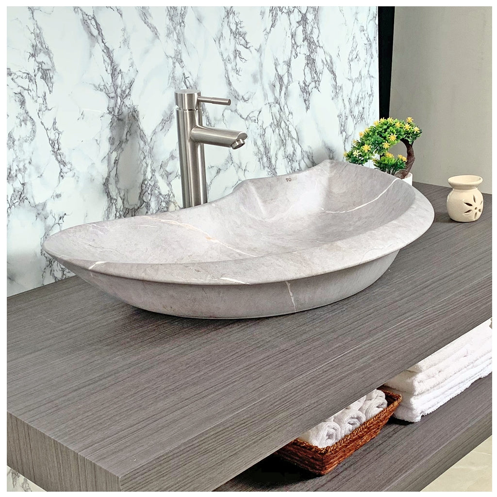 Toyo showroom/shop near me sarjapur road, sarjapur road toyo showroom/shop, wash basin showroom sarjapur road, sarjapur road wash basin showroom, new designer wash basin, premium wash basin, low price wash basin, multi colour wash basin, Toyo 144 Light Grey Marble Matt Wash Basin