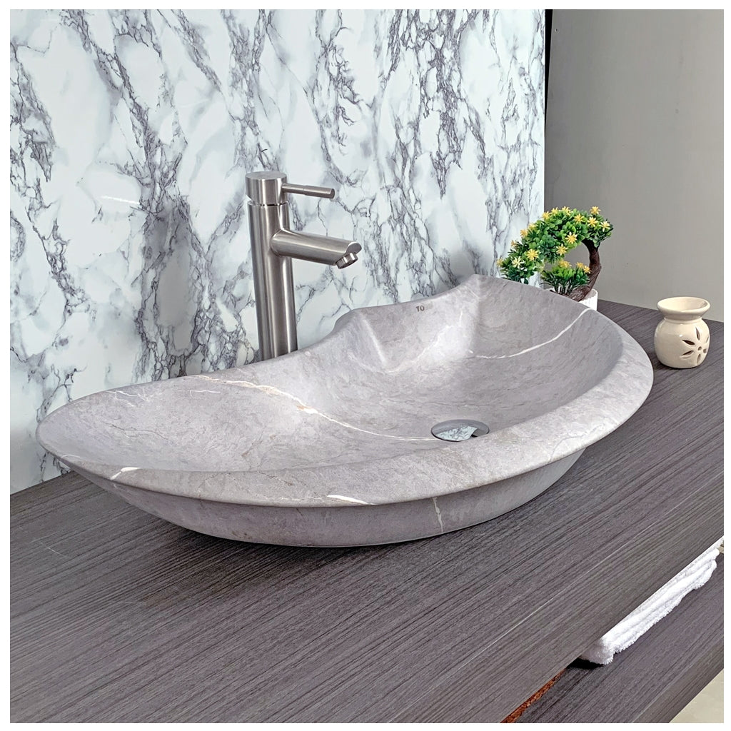 Toyo showroom/shop near me sarjapur road, sarjapur road toyo showroom/shop, wash basin showroom sarjapur road, sarjapur road wash basin showroom, new designer wash basin, premium wash basin, low price wash basin, multi colour wash basin, Toyo 144 Light Grey Marble Matt Wash Basin
