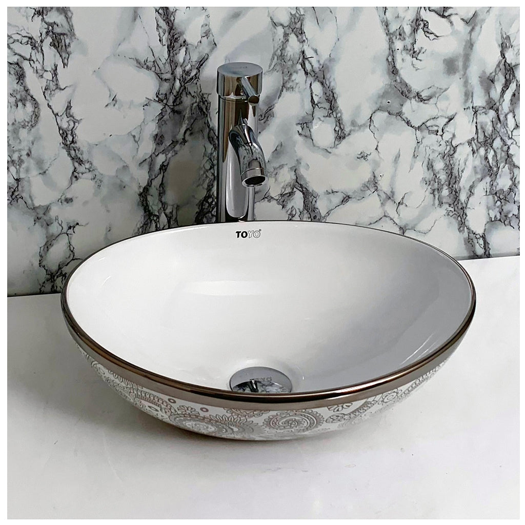 Toyo showroom/shop near me sarjapur road, sarjapur road toyo showroom/shop, wash basin showroom sarjapur road, sarjapur road wash basin showroom, new designer wash basin, premium wash basin, low price wash basin, multi colour wash basin, Toyo 192 White & Silver Wash Basin