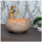 Toyo showroom/shop near me sarjapur road, sarjapur road toyo showroom/shop, wash basin showroom sarjapur road, sarjapur road wash basin showroom, new designer wash basin, premium wash basin, low price wash basin, multi colour wash basin, Toyo 221 Orange Marble & Texture Wash Basin