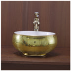 Toyo showroom/shop near me sarjapur road, sarjapur road toyo showroom/shop, wash basin showroom sarjapur road, sarjapur road wash basin showroom, new designer wash basin, premium wash basin, low price wash basin, multi colour wash basin, Toyo 224 White & Golden Wash Basin