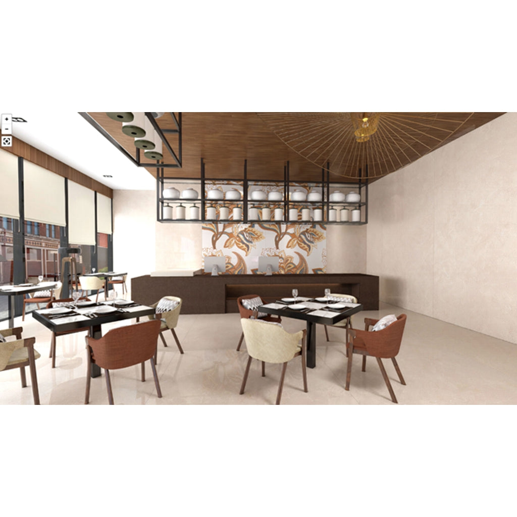 Blossom Beige Decor Ultima Kajaria Tile