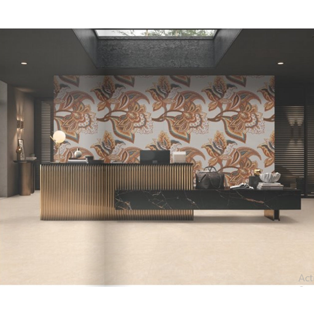 Blossom Beige Decor Ultima Kajaria Tile