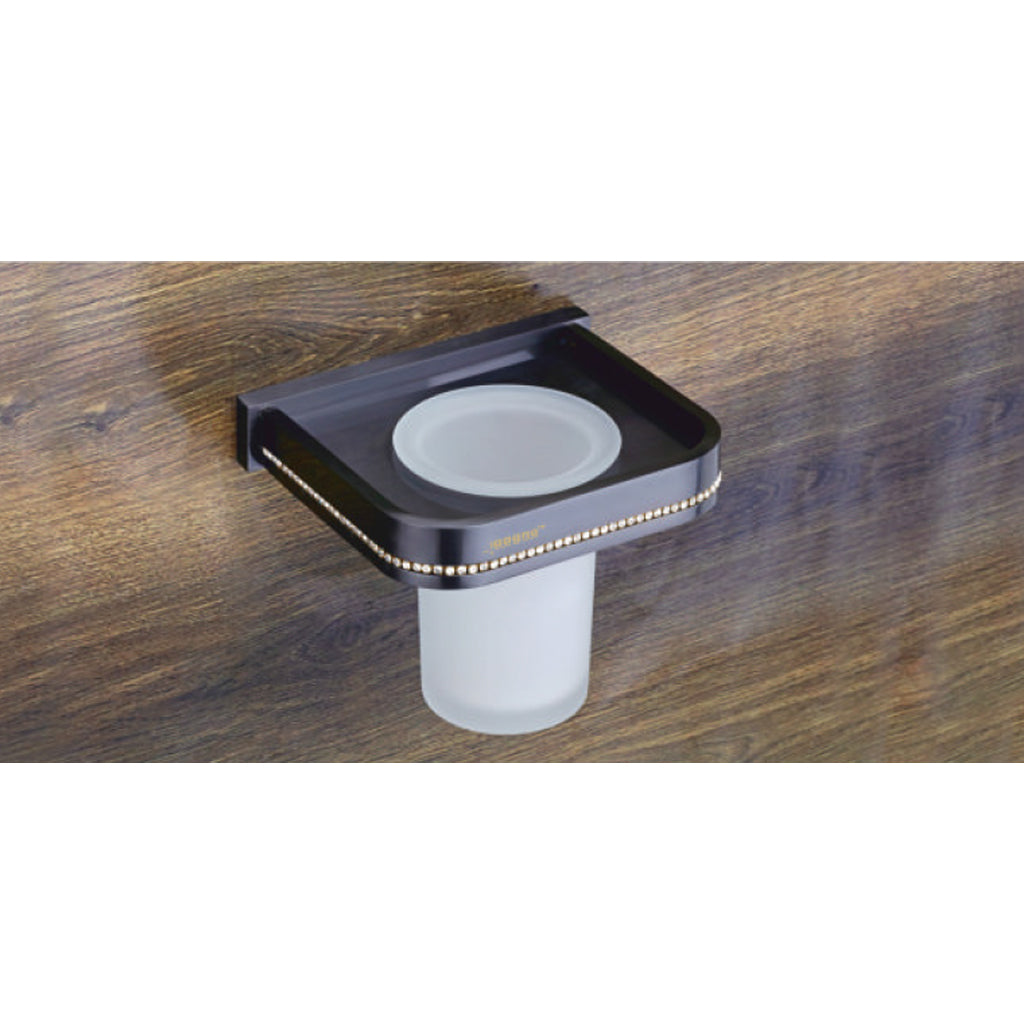 Aagna Toro Black with Diamond Tumbler Holder