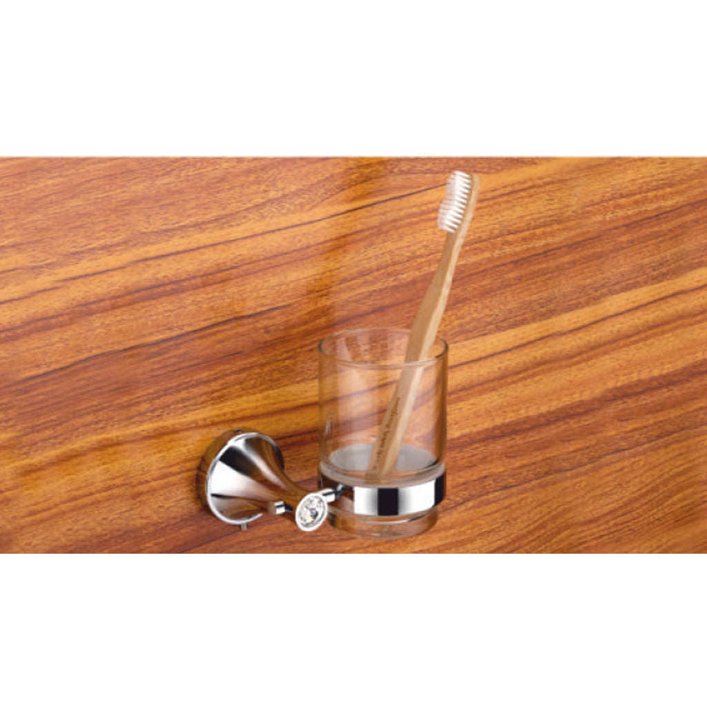 Aagna Effiel Diamond Glass Tumbler Holder