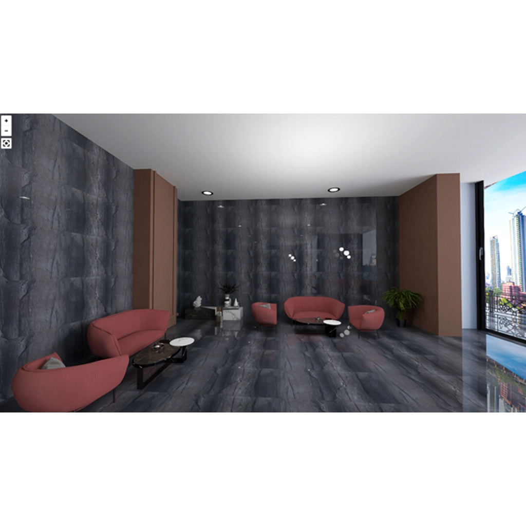 Inferno Nero 600x1200mm 3pcs Ultima Kajaria Tile
