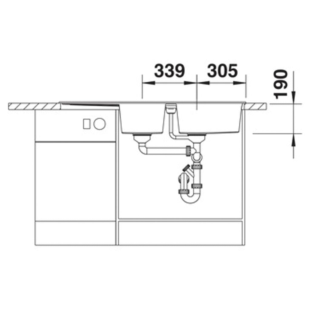 Hafele METRA 8S Kitchen Sink