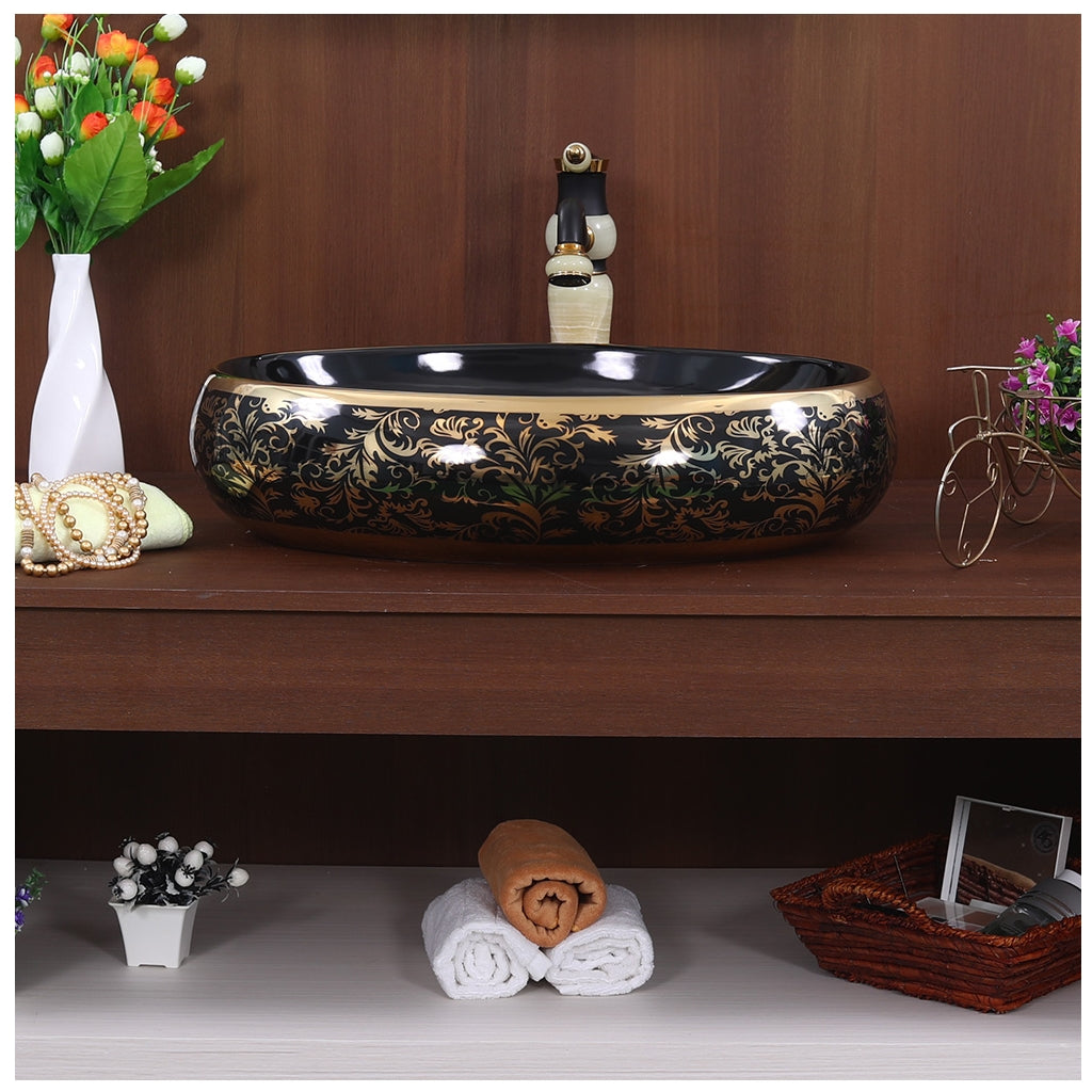 Toyo showroom/shop near me sarjapur road, sarjapur road toyo showroom/shop, wash basin showroom sarjapur road, sarjapur road wash basin showroom, new designer wash basin, premium wash basin, low price wash basin, multi colour wash basin, Toyo 103 Black & Golden Wash Basin