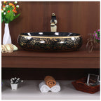 Toyo showroom/shop near me sarjapur road, sarjapur road toyo showroom/shop, wash basin showroom sarjapur road, sarjapur road wash basin showroom, new designer wash basin, premium wash basin, low price wash basin, multi colour wash basin, Toyo 103 Black & Golden Wash Basin