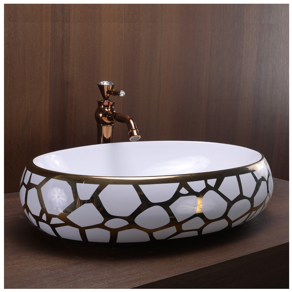Toyo showroom/shop near me sarjapur road, sarjapur road toyo showroom/shop, wash basin showroom sarjapur road, sarjapur road wash basin showroom, new designer wash basin, premium wash basin, low price wash basin, multi colour wash basin, Toyo 109 White & Rose Gold Wash Basin