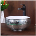 Toyo showroom/shop near me sarjapur road, sarjapur road toyo showroom/shop, wash basin showroom sarjapur road, sarjapur road wash basin showroom, new designer wash basin, premium wash basin, low price wash basin, multi colour wash basin, Toyo 225 White & Silver Wash Basin