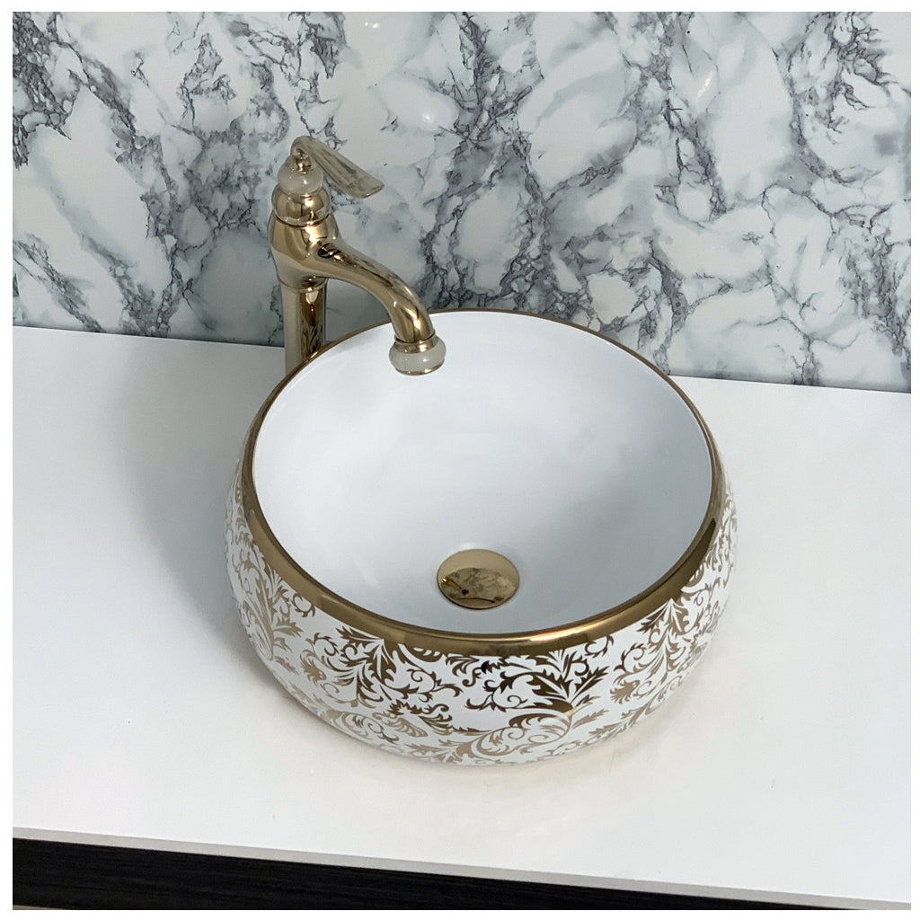 Toyo showroom/shop near me sarjapur road, sarjapur road toyo showroom/shop, wash basin showroom sarjapur road, sarjapur road wash basin showroom, new designer wash basin, premium wash basin, low price wash basin, multi colour wash basin, Toyo 236 White & Golden Wash Basin
