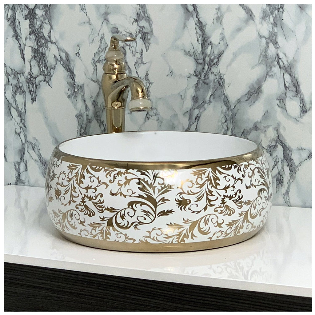 Toyo showroom/shop near me sarjapur road, sarjapur road toyo showroom/shop, wash basin showroom sarjapur road, sarjapur road wash basin showroom, new designer wash basin, premium wash basin, low price wash basin, multi colour wash basin, Toyo 236 White & Golden Wash Basin