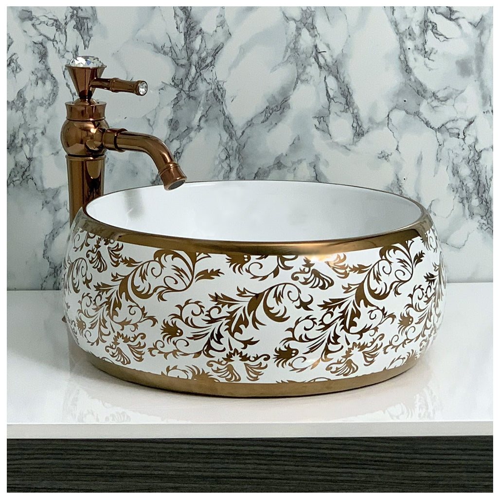 Toyo showroom/shop near me sarjapur road, sarjapur road toyo showroom/shop, wash basin showroom sarjapur road, sarjapur road wash basin showroom, new designer wash basin, premium wash basin, low price wash basin, multi colour wash basin, Toyo 238 White & Rose Gold Wash Basin