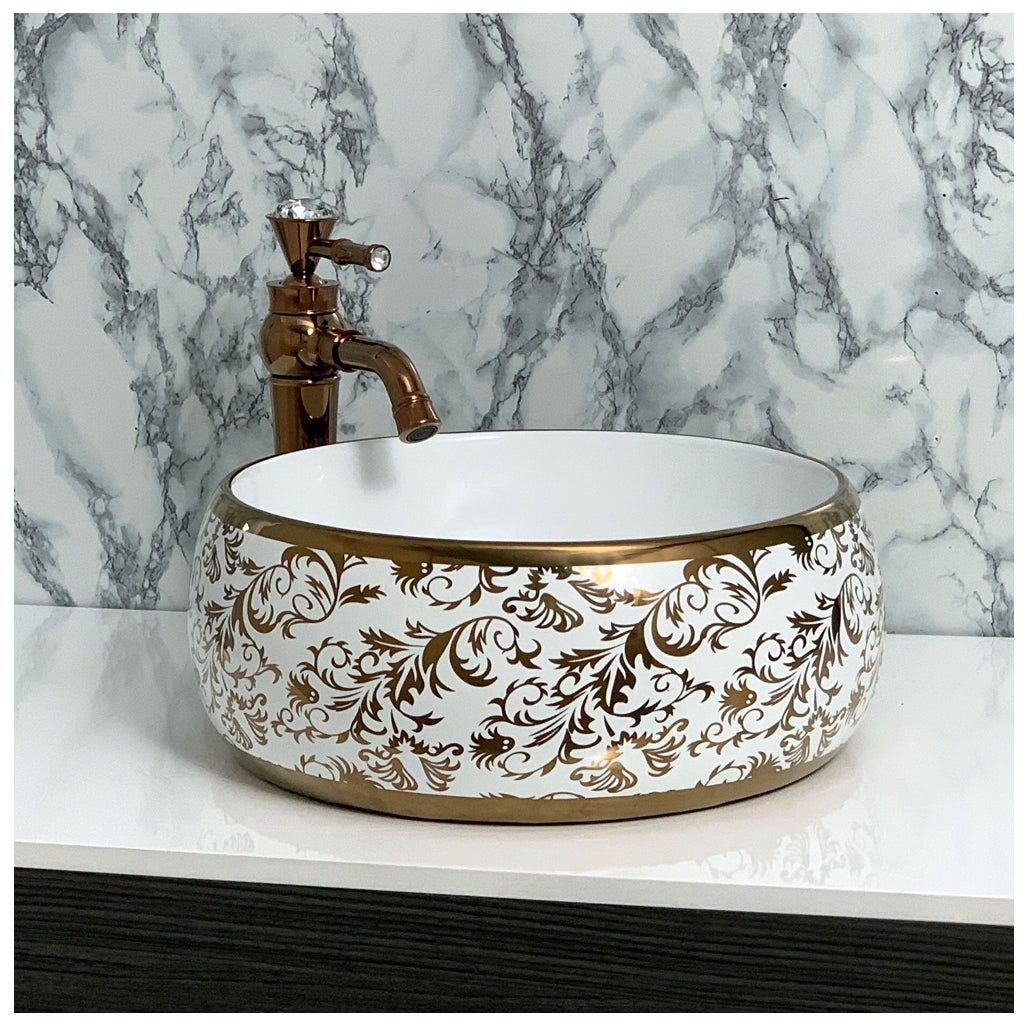 Toyo showroom/shop near me sarjapur road, sarjapur road toyo showroom/shop, wash basin showroom sarjapur road, sarjapur road wash basin showroom, new designer wash basin, premium wash basin, low price wash basin, multi colour wash basin, Toyo 238 White & Rose Gold Wash Basin