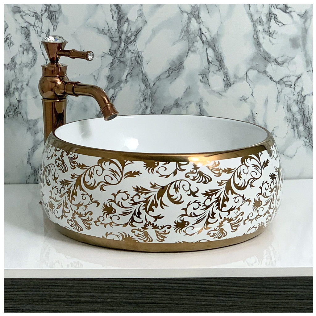 Toyo showroom/shop near me sarjapur road, sarjapur road toyo showroom/shop, wash basin showroom sarjapur road, sarjapur road wash basin showroom, new designer wash basin, premium wash basin, low price wash basin, multi colour wash basin, Toyo 238 White & Rose Gold Wash Basin