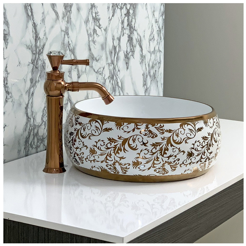 Toyo showroom/shop near me sarjapur road, sarjapur road toyo showroom/shop, wash basin showroom sarjapur road, sarjapur road wash basin showroom, new designer wash basin, premium wash basin, low price wash basin, multi colour wash basin, Toyo 238 White & Rose Gold Wash Basin