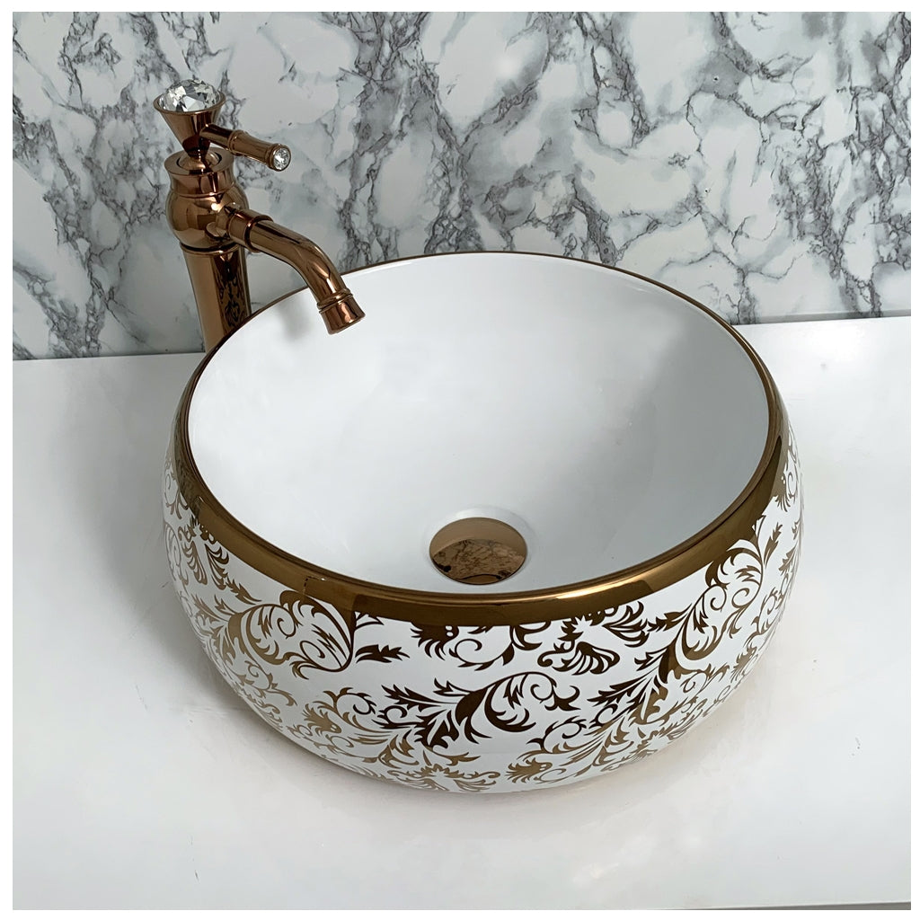 Toyo showroom/shop near me sarjapur road, sarjapur road toyo showroom/shop, wash basin showroom sarjapur road, sarjapur road wash basin showroom, new designer wash basin, premium wash basin, low price wash basin, multi colour wash basin, Toyo 238 White & Rose Gold Wash Basin
