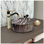 Toyo 252 Black Marble Glossy Wash Basin