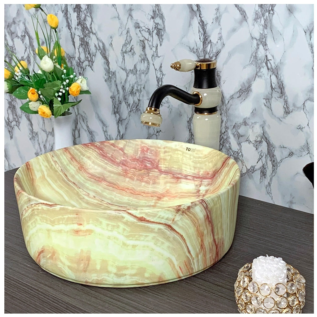 Toyo 254 Green Onyx Matt Wash Basin
