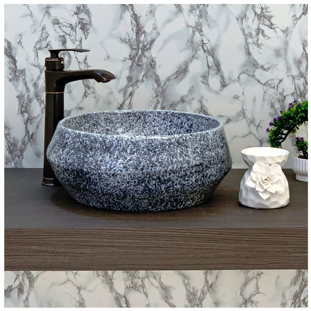 Toyo 265 Blue Texture Wash Basin