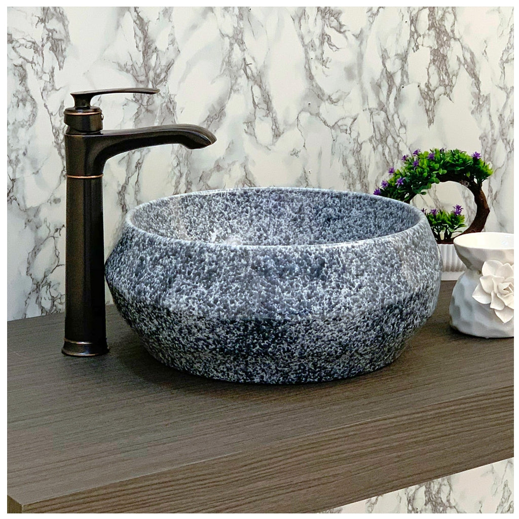 Toyo 265 Blue Texture Wash Basin