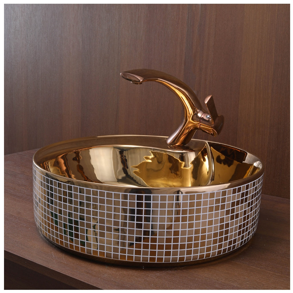 Toyo 283 Rose Gold Wash Basin
