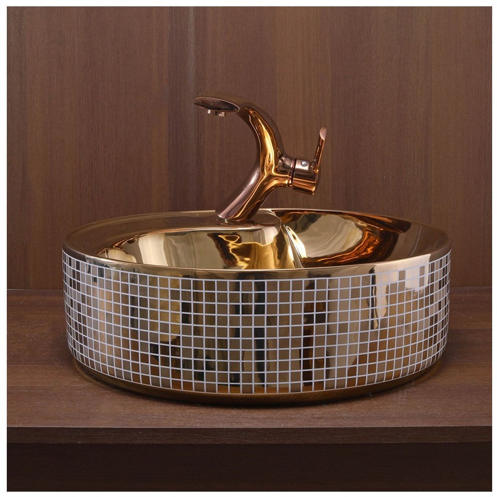 Toyo 283 Rose Gold Wash Basin