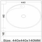 Toyo 283 Rose Gold Wash Basin