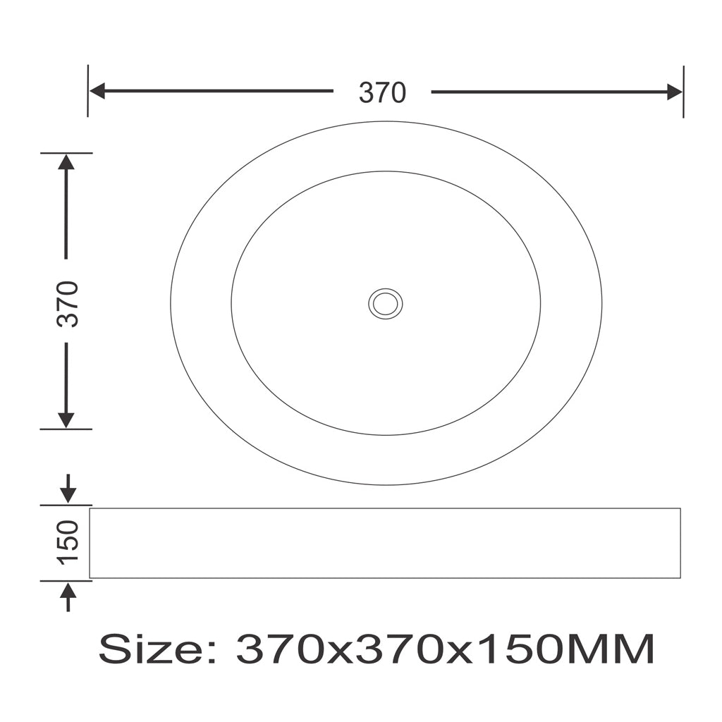 Toyo 312 Black Texture (Double Finish) Wash Basin