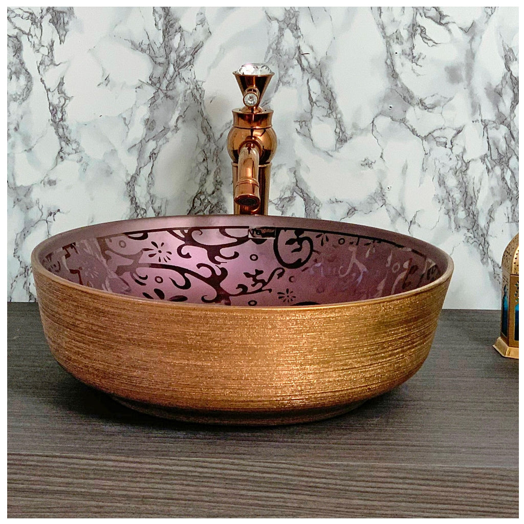 Toyo 331 Rose Gold Wash Basin