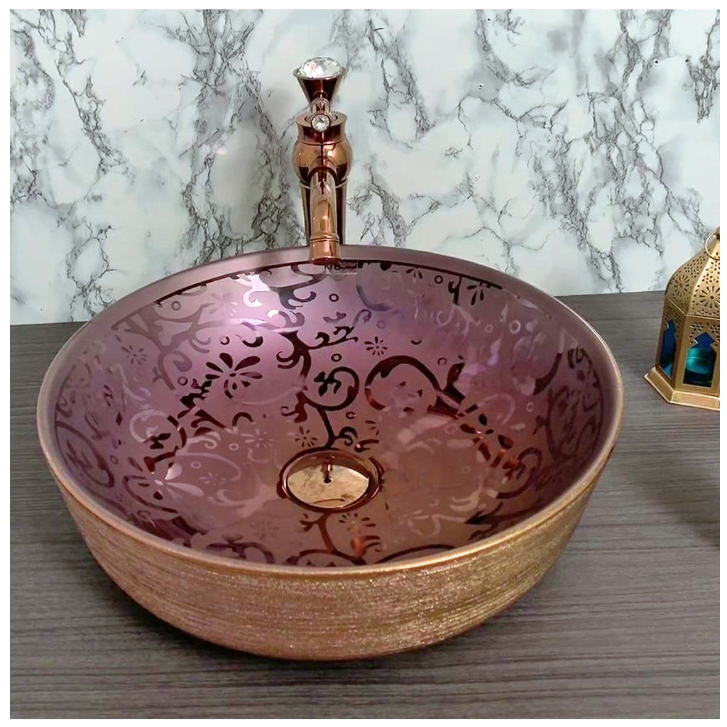 Toyo 331 Rose Gold Wash Basin