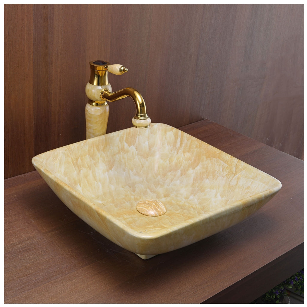 Toyo 346 Yellow Onyx Wash Basin