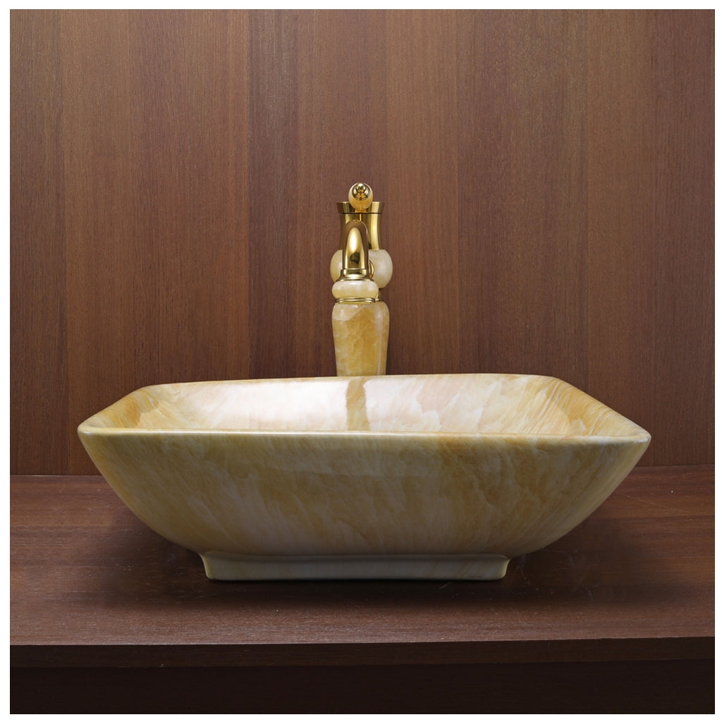 Toyo 346 Yellow Onyx Wash Basin