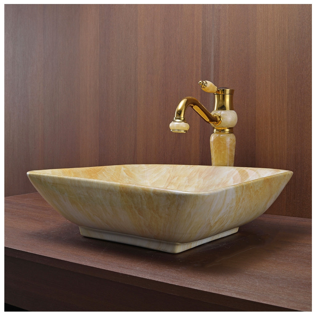 Toyo 346 Yellow Onyx Wash Basin