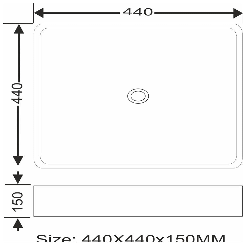 Toyo 347 Black & Grey Marble Wash Basin