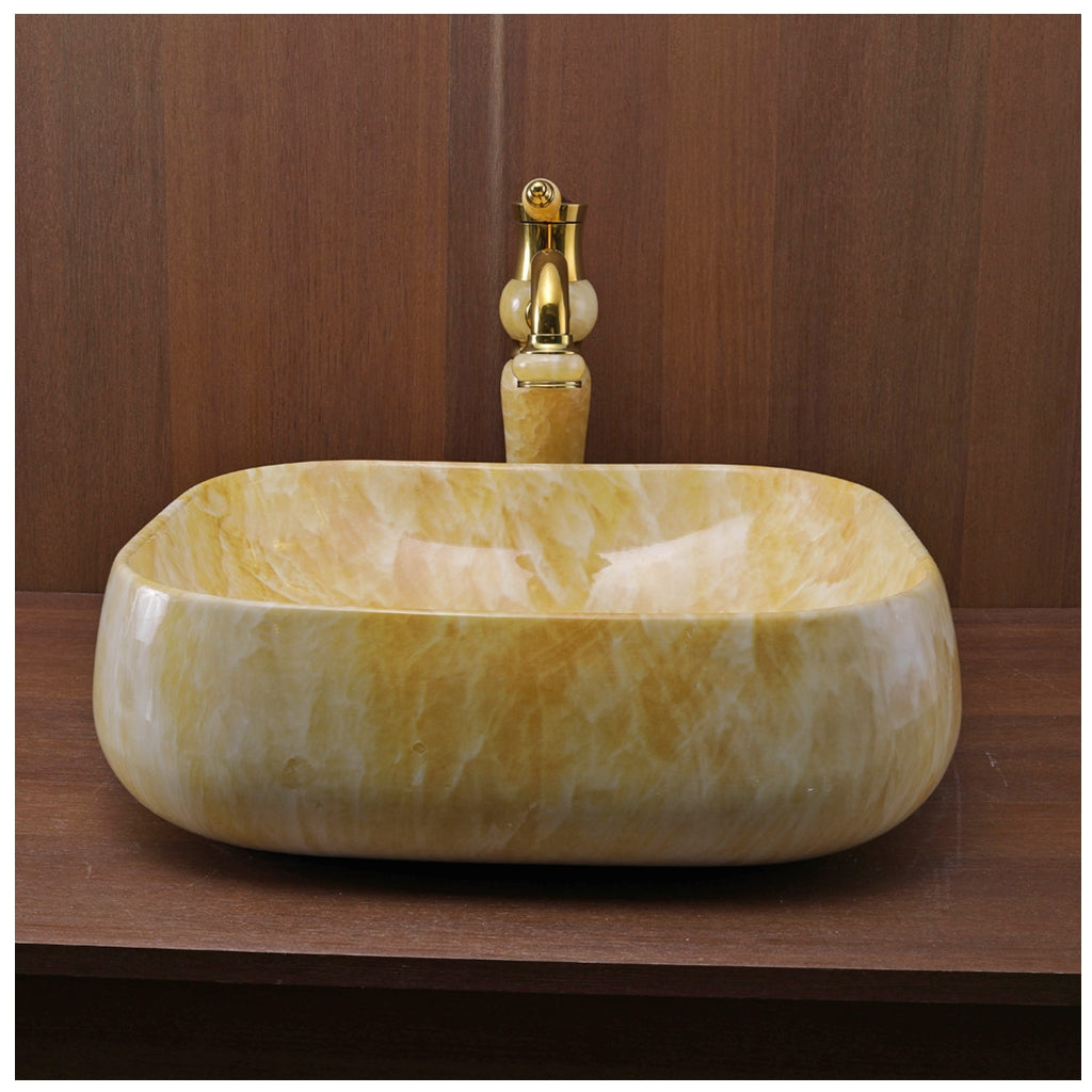 Toyo 365 Yellow Onyx Glossy Wash Basin