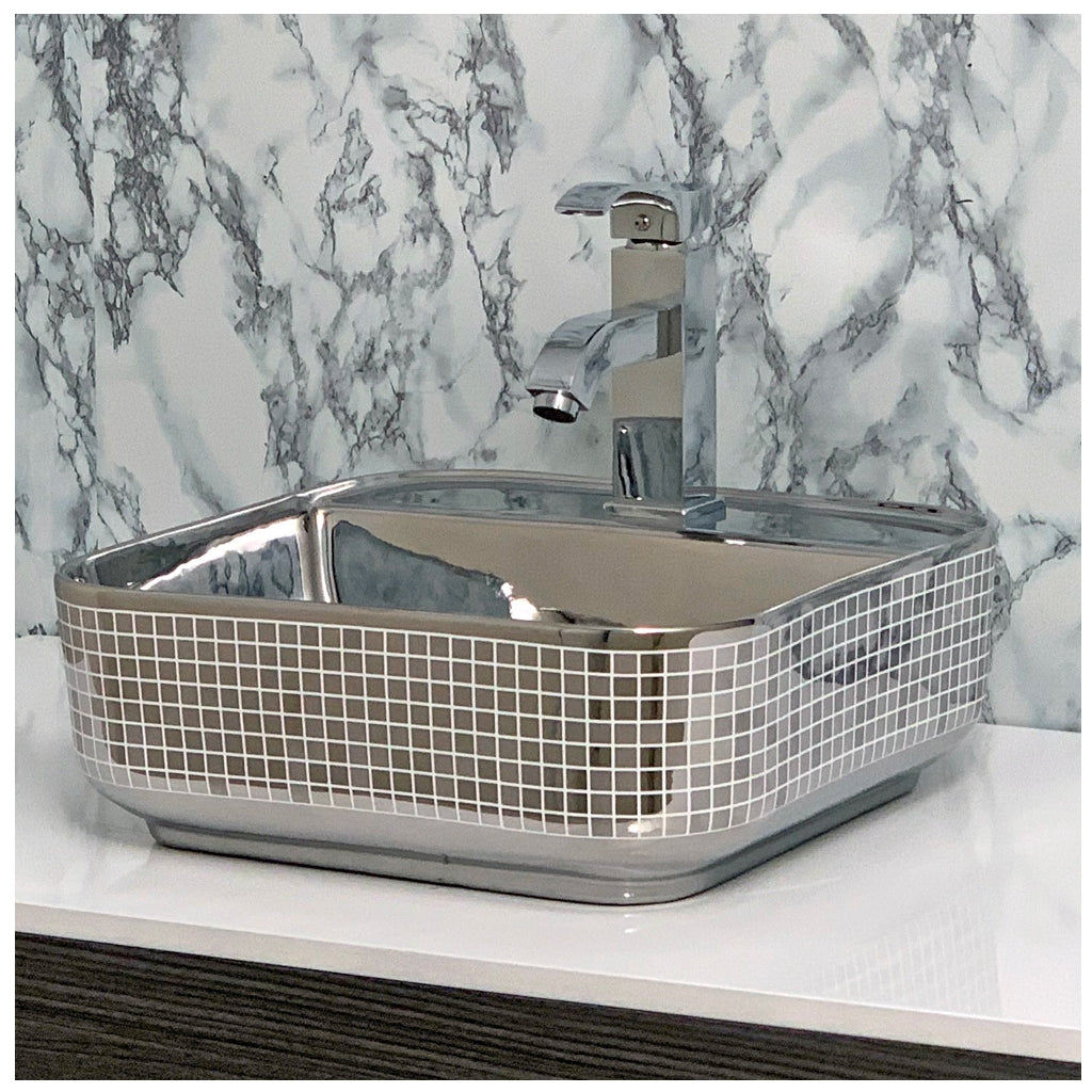 Toyo 372 Silver Wash Basin