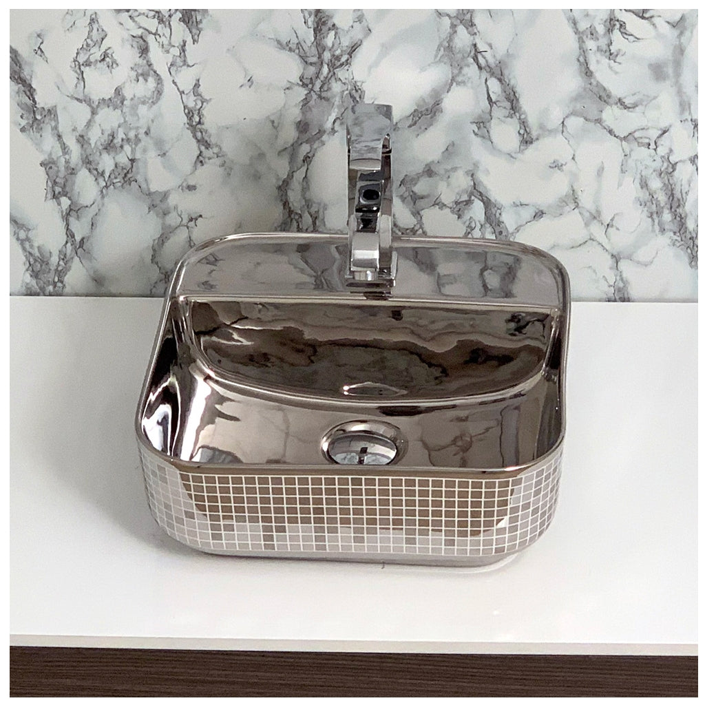 Toyo 372 Silver Wash Basin