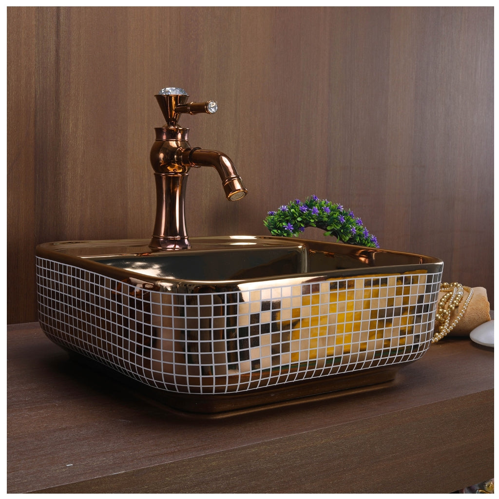Toyo 373 Rose Gold Wash Basin