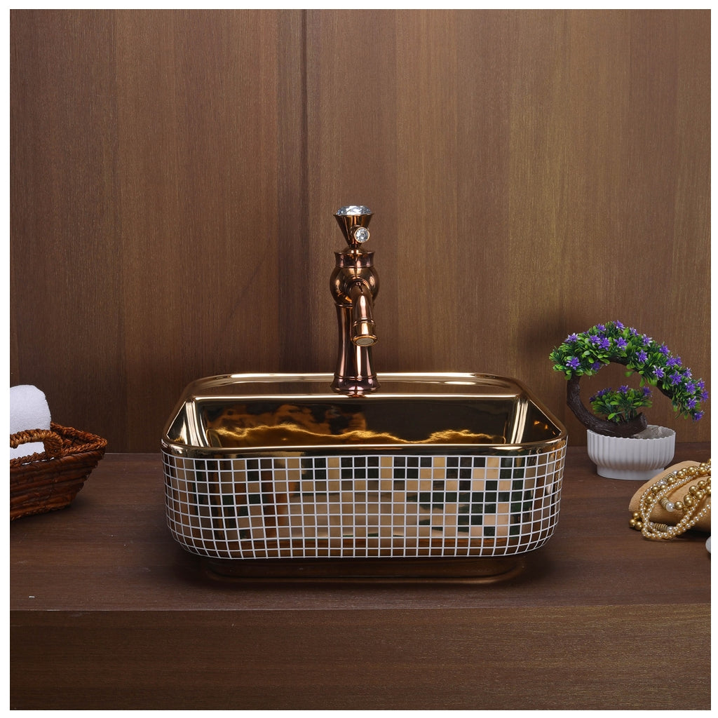 Toyo 373 Rose Gold Wash Basin