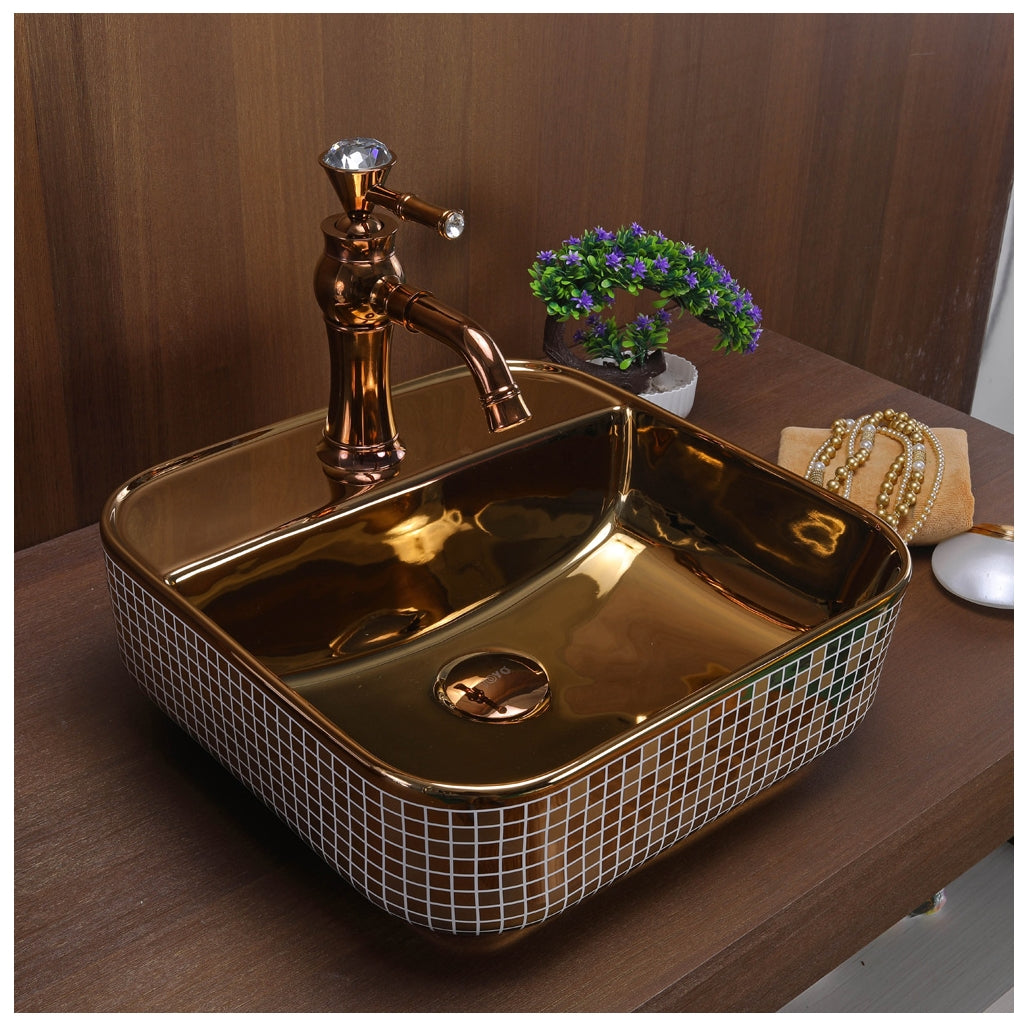 Toyo 373 Rose Gold Wash Basin