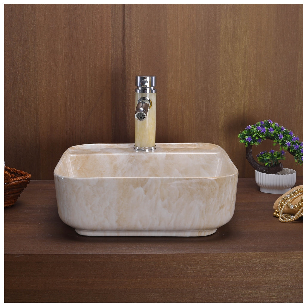Toyo 377 Brown Onyx Matt Wash Basin