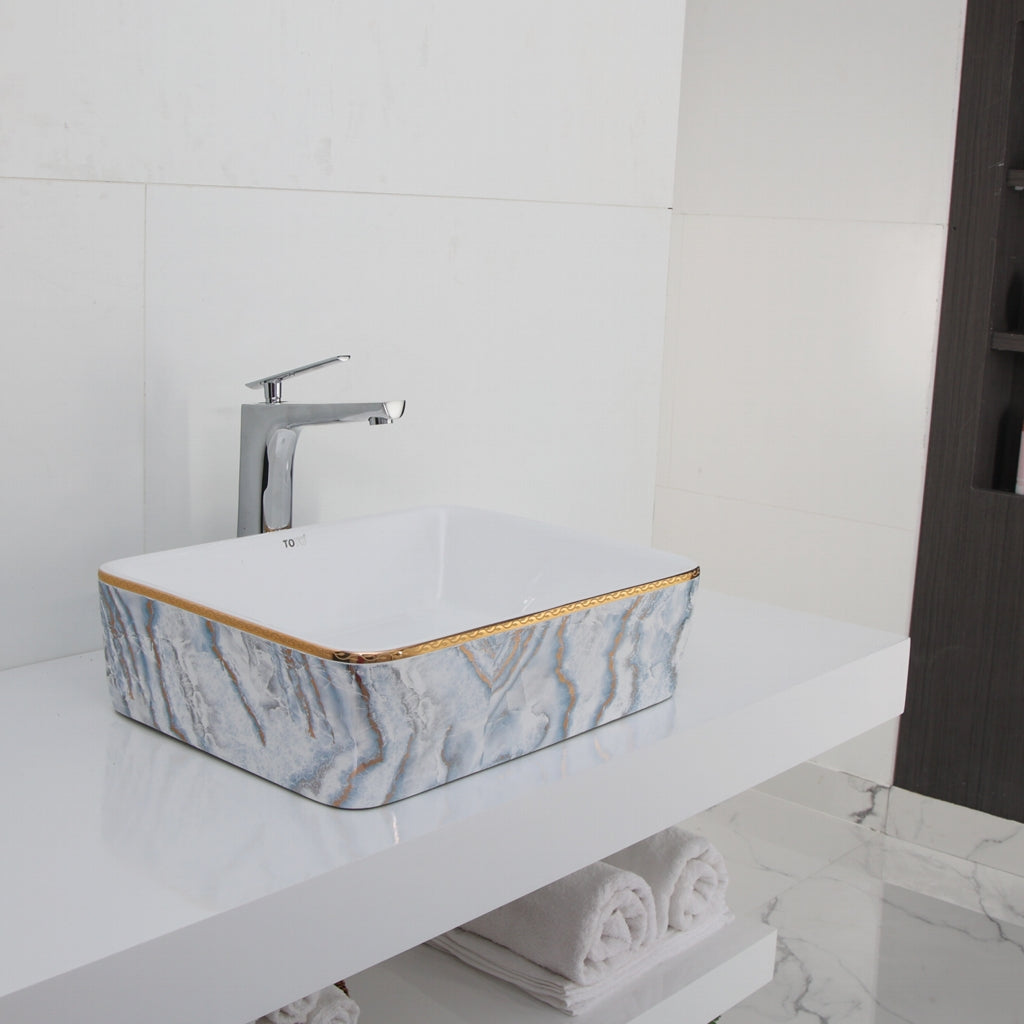 Toyo 391 Golden Cloudy Wash Basin